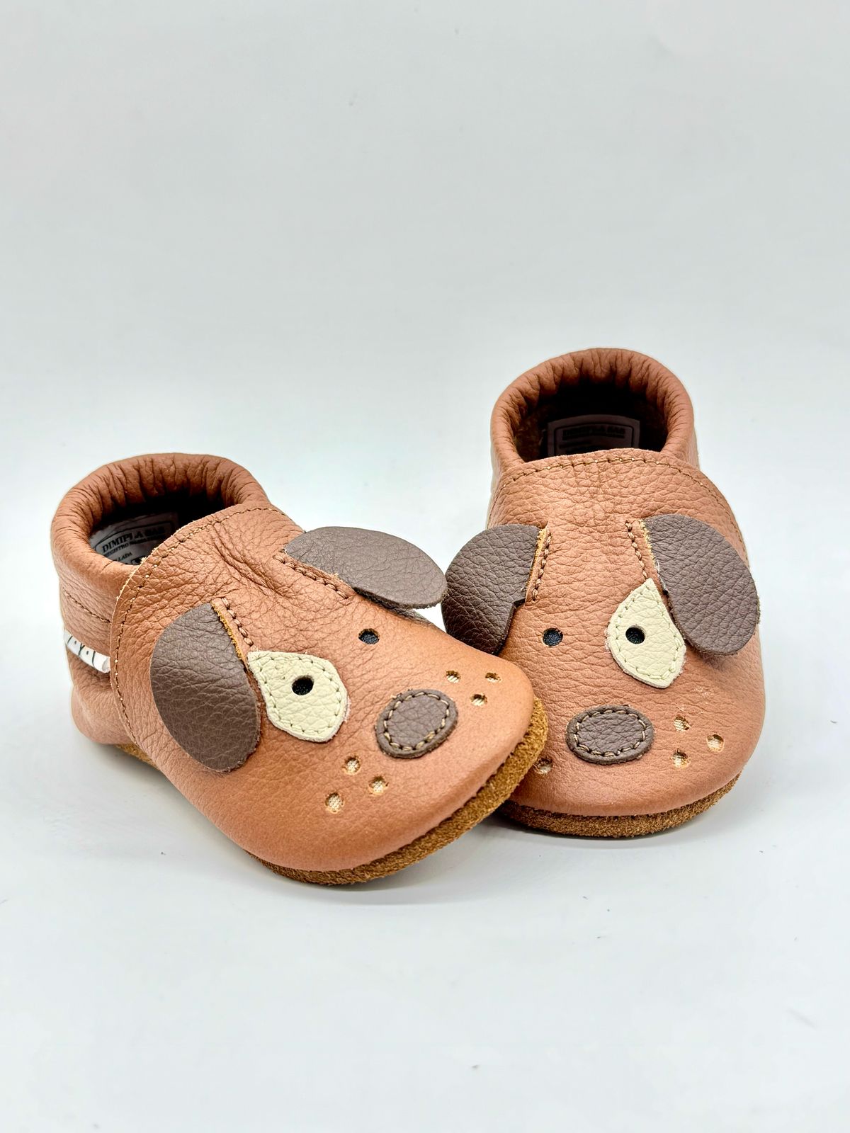 Zapatos para bebé en cuero perro miel – Zapaticos Migues