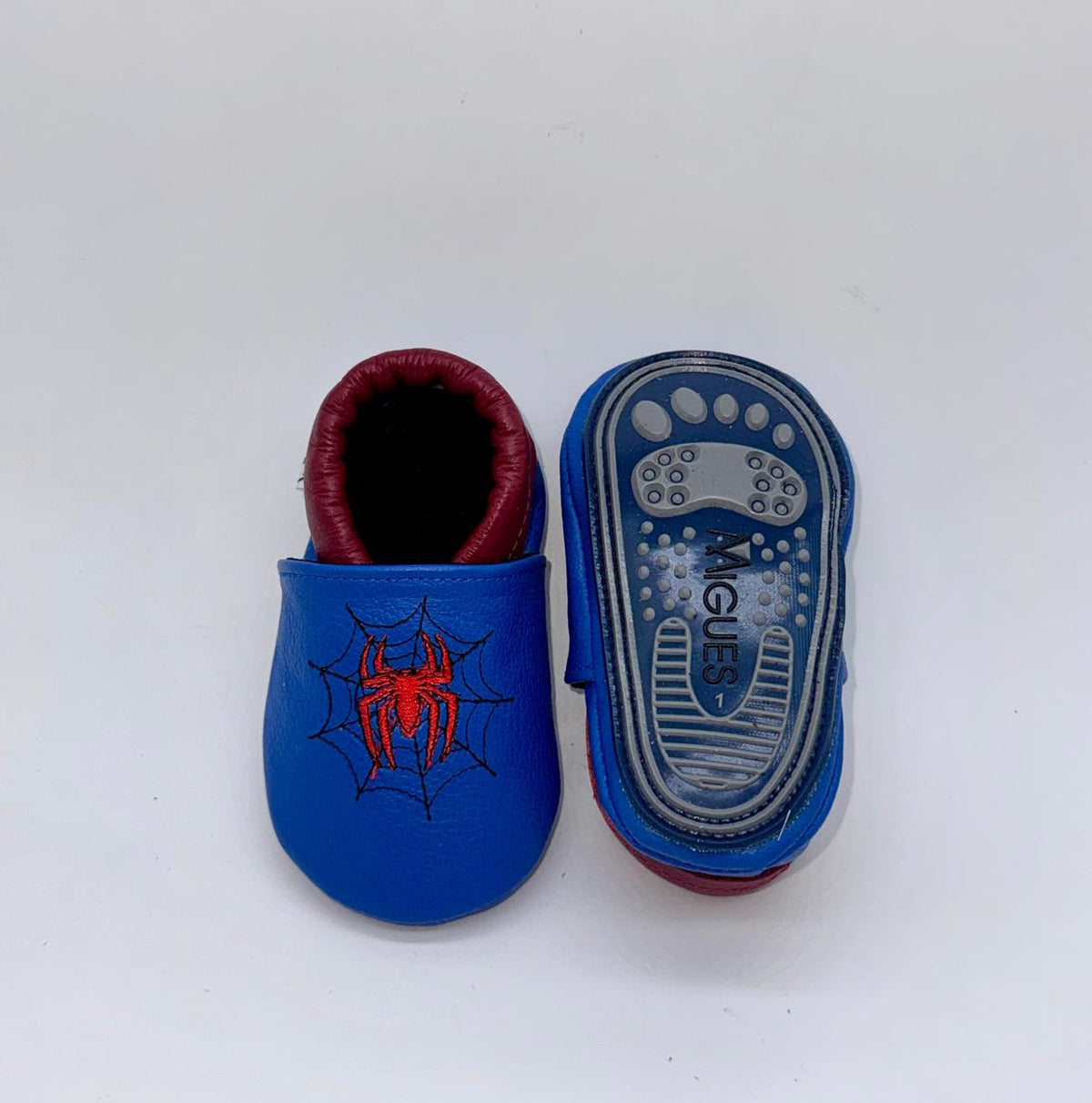 Araña Azul Suelita Caucho