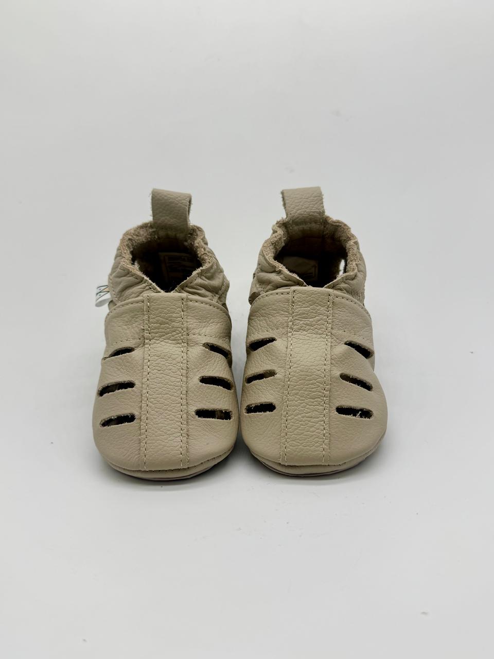 Sandalia Beige Suelita Caucho