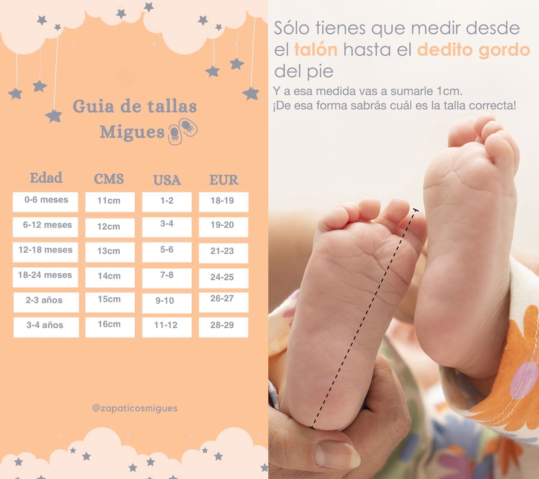 Guía de tallas