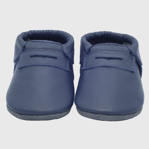 Mocasines 3/6 Meses Zapatos Alpargatas Patucos Bebe Recién Nacido Azul  Marino